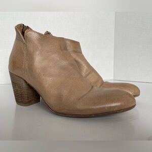 Officine Creative Leather Ankle Boots – Tan Patina | EU 37 (Fits ~7.5)